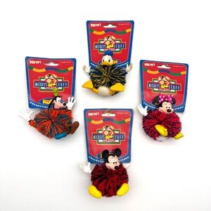 Mickey Mouse Koosh Ball Lot Vintage 90s Mickey Minnie Goofy Donald NOS